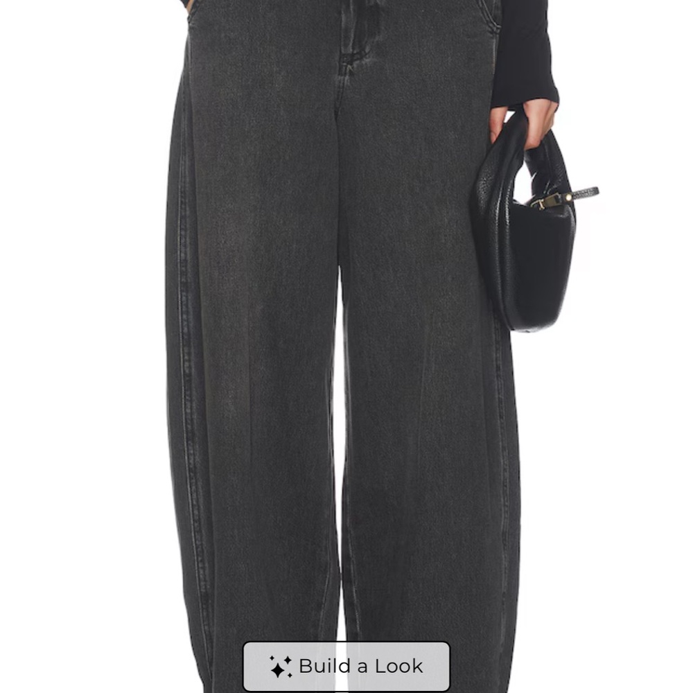 Pistola Black Lottie High Rise Relaxed Bowed Leg Jeans - Picture 6 of 7
